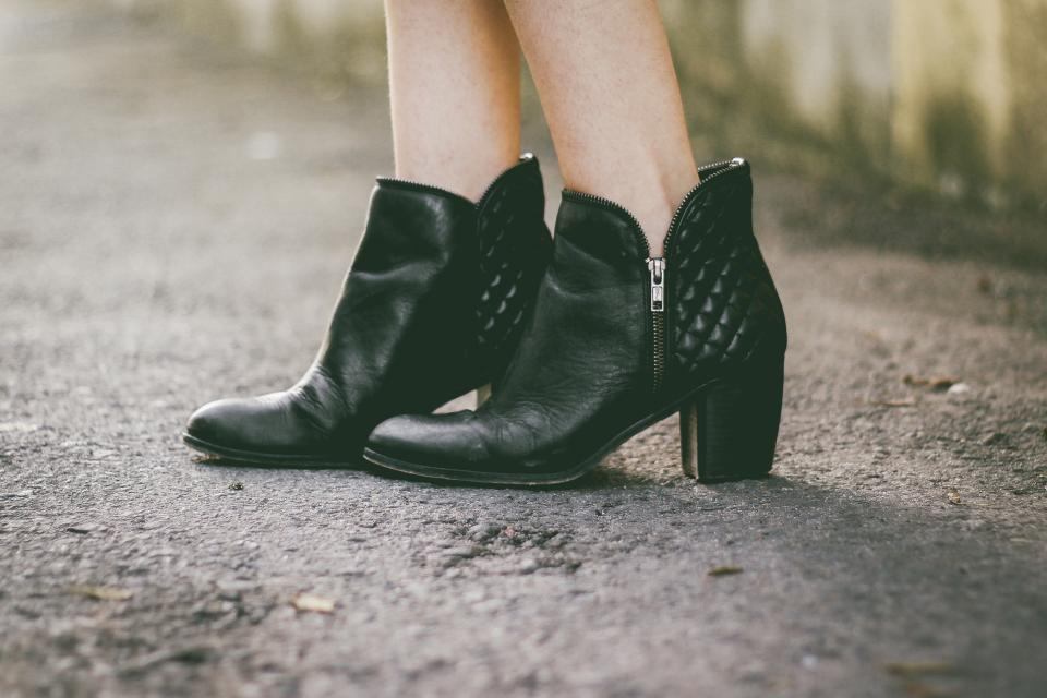 Leather ankle boots