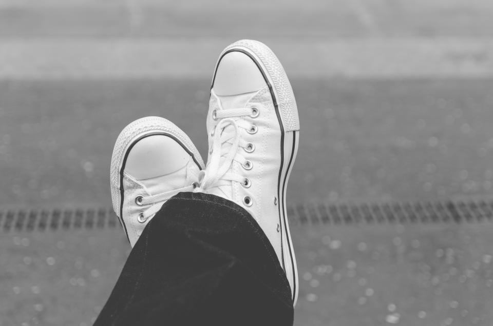 Canvas high-top sneakers